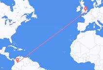 Flights from Bogotá to London