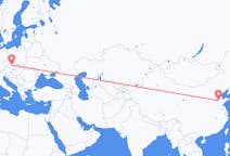 Flyg från Jinan, Kina till Brno, Tjeckien