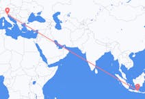 Flyreiser fra Surabaya, til Venezia