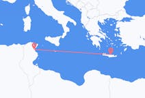 Vluchten van Enfidha, Tunesië naar Iraklion, Griekenland