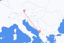 Lennot Tiranasta Salzburgiin