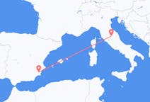 Vols de Pérouse, Italie pour Murcie, Espagne