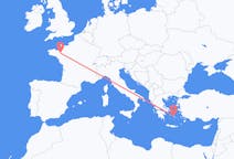 Fly fra Rennes til Naxos
