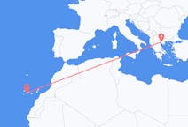 Flights from San Sebastián de La Gomera, Spain to Thessaloniki, Greece