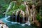 Photo of Bigar water fall, Romania, formed by an underground water spring witch spectacular falls into the Minis River.