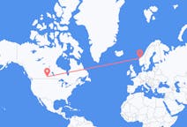Flyg från Regina, Saskatchewan till Ålesund