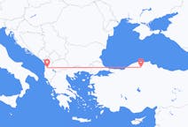 出发地 阿尔巴尼亚地拉那目的地 土耳其卡斯塔莫努的航班