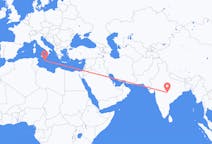 Flyg från Nagpur, Indien till Malta (kommun), Malta