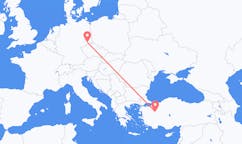 Flyreiser fra Kütahya, Tyrkia til Dresden, Tyskland