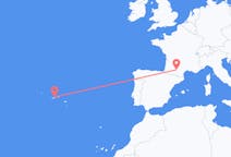 Flights from São Jorge Island, Portugal to Toulouse, France