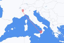 Vluchten van Reggio Calabria naar Turijn