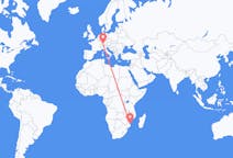 Flyreiser fra Vilankulo, Mosambik til Friedrichshafen, Tyskland