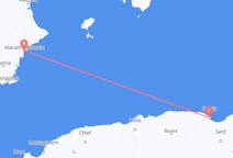 Flights from Béjaïa to Alicante