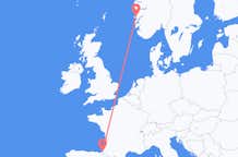 Flights from Biarritz to Bergen