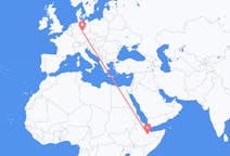 에티오피아 지지가에서 출발해 독일 에르푸르트로(으)로 가는 항공편