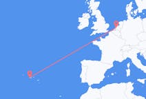 Fly fra Rotterdam til Horta, Azores