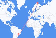 Flyrejser fra Florianópolis, Brasilien til Ivalo, Finland
