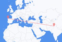 Flyrejser fra Sialkot til La Coruña