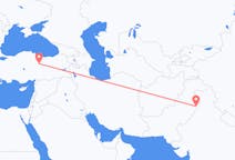 Flyg från Lahore, Pakistan till Sivas, Turkiet