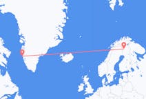 Flyrejser fra Maniitsoq, Grønland til Kittilä, Finland