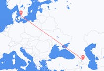 Flyreiser fra Gandsja, Aserbajdsjan til Angelholm, Sverige