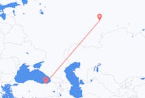 Flyg från Yekaterinburg, Ryssland till Trabzon, Turkiet