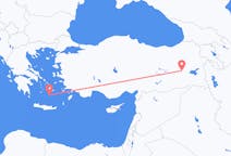Flyg från Mus, Turkiet till Santorini, Grekland