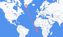 Flights from Jamestown, St. Helena to Narsarsuaq, Greenland