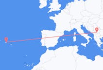 Flights from São Jorge Island, Portugal to Pristina, Kosovo