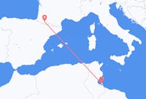 出发地 突尼斯出发地 杰尔巴岛目的地 法国卢尔德的航班