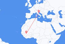 Flyg från Bamako, Mali till Ancona, Italien