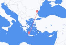 Flüge von Burgas, Bulgarien nach Chania, Griechenland