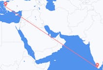 Flyrejser fra Thiruvananthapuram til Izmir