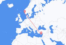 Flyreiser fra Larnaka, Kypros til Stavanger, Norge
