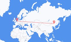 Flyrejser fra Daqing, Kina til Rotterdam, Holland