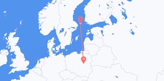 Flyg från Åland till Polen