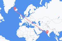 Vols de Goa, Inde à Reykjavík, Islande