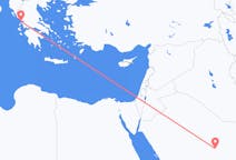 Loty z Al-Kasim, Arabia Saudyjska do Prewezy, Grecja