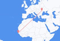Flyreiser fra Ziguinchor, Senegal til Iași, Romania