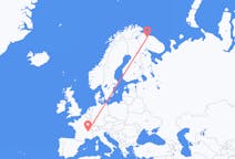 Flüge von der Stadt Murmansk in die Stadt Lyon