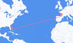 出发地 巴哈马比米尼目的地 法国卢尔德的航班