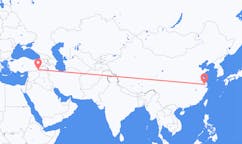Flyreiser fra Wuxi, Kina til Mardin, Tyrkia