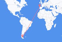 Loty z Punta Arenas, Chile do Vigo, Hiszpania