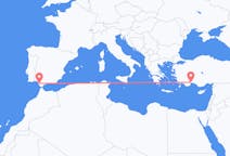 Flüge von Jerez de la Frontera, Spanien nach Antalya, die Türkei