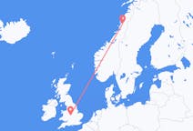 Flyg från Mosjøen till Birmingham