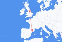 Flyrejser fra Reus, Spanien til Nottingham, England