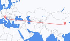 Flyrejser fra Yuncheng, Kina til Perugia, Italien