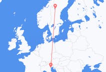 Flyreiser fra Östersund, Sverige til Venezia, Italia
