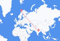Flyg från Raipur, Indien till Narvik, Norge