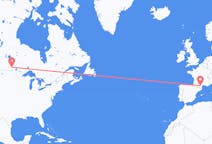 Flyg från Winnipeg, Kanada till Carcassonne, Frankrike